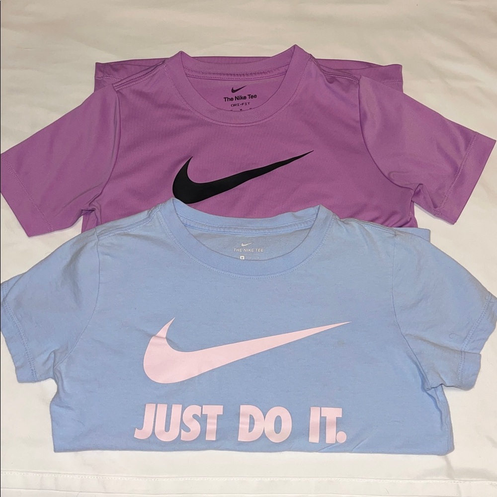Nike Kids' Lavender and Light Blue Tees